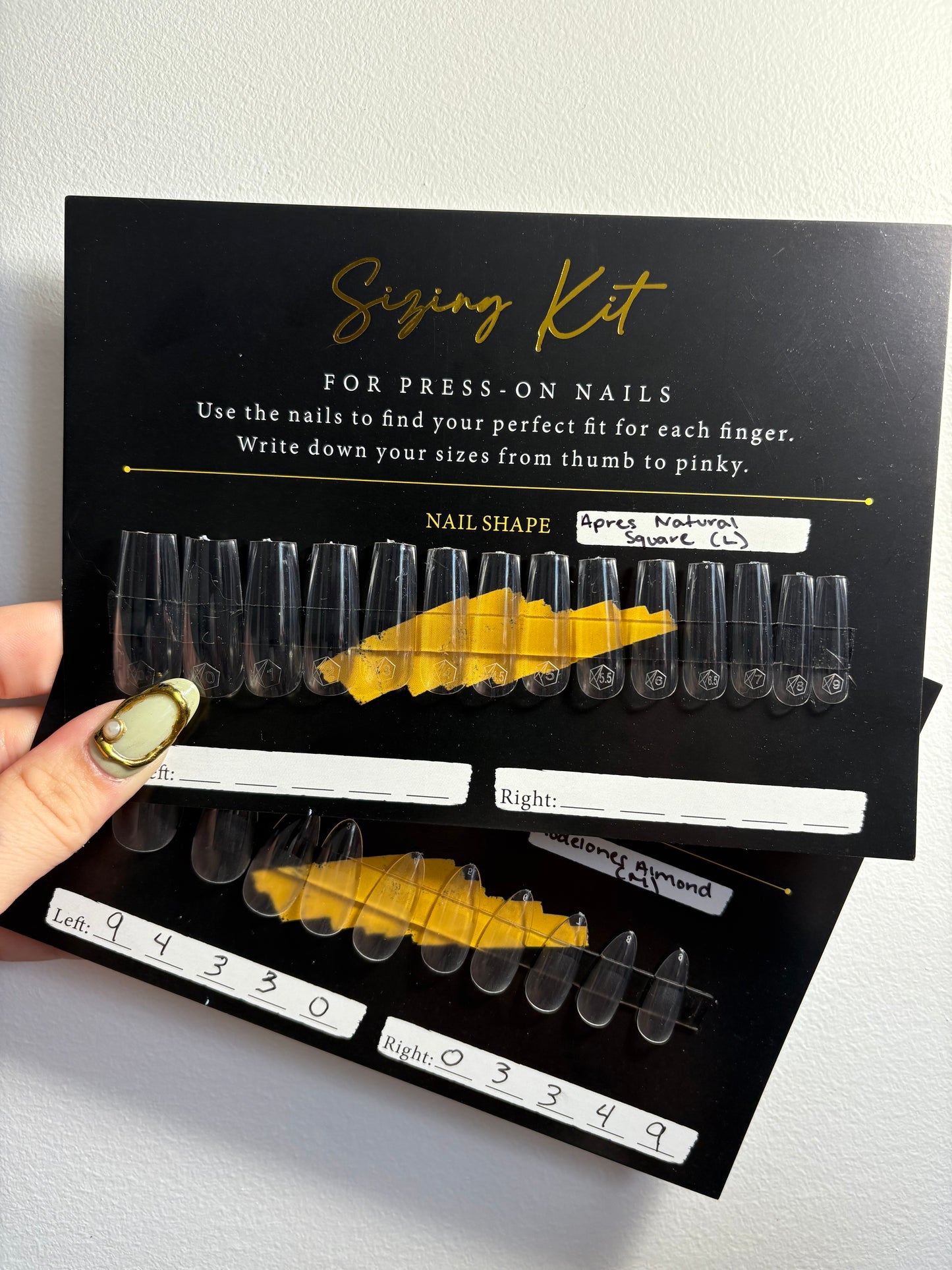 Nail Sizing Kit- LOCAL PICKUP